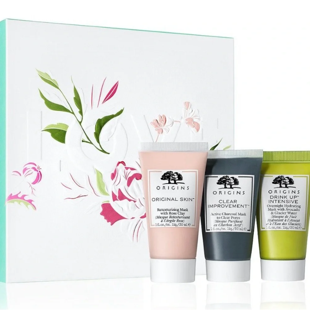 NWT Origins Three-Pack Facial Masks